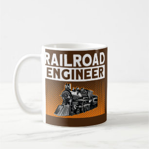 Railroad Engineer Railroad Adults Kids Railway Coffee Mug