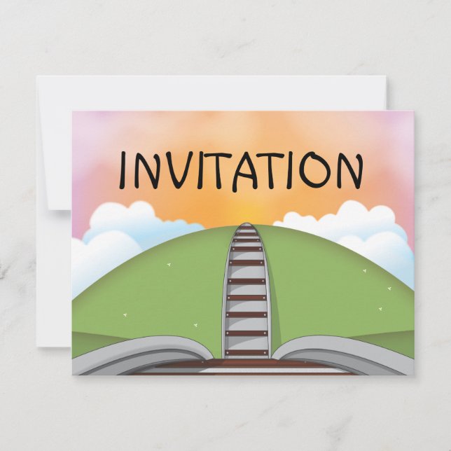 Railroad Invitation (Front)