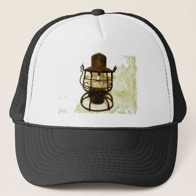 Railroad Lantern Trucker Hat (Front)