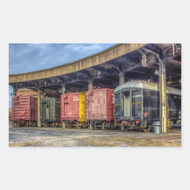 Railroad Museum Rectangular Sticker (Front)