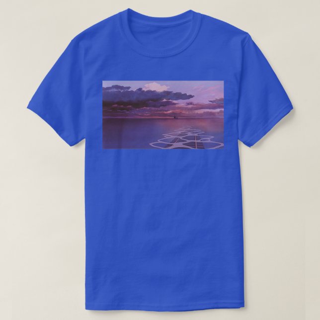 Railroad Nighttime Aesthetic T-Shirt (Design Front)