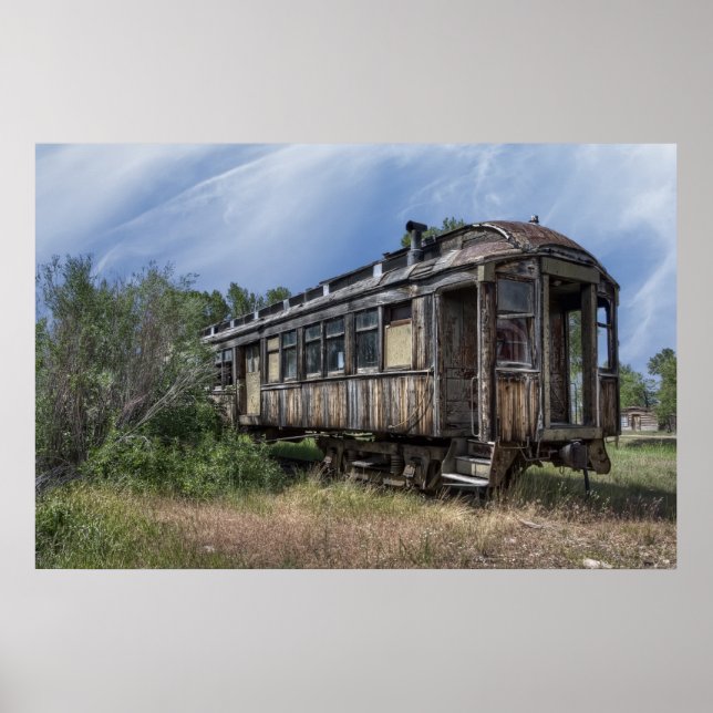 Railroad Passenger Coach - Nevada City Montana Poster (Front)