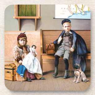 RAILROAD POSTER, 1898 COASTER