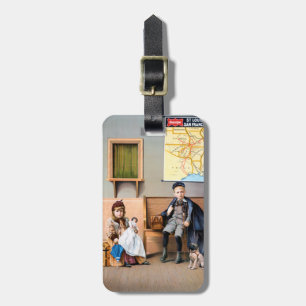 RAILROAD POSTER, 1898 LUGGAGE TAG