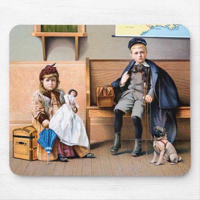 RAILROAD POSTER, 1898 MOUSE PAD (Front)