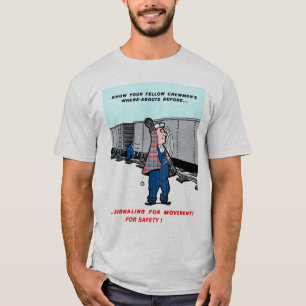 Railroad Safety Comes First Vintage T-Shirt
