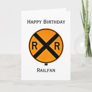 Railroad Scenery Birthday Card