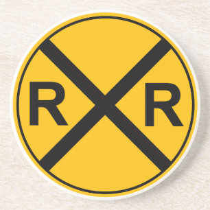 Railroad Sign Coaster