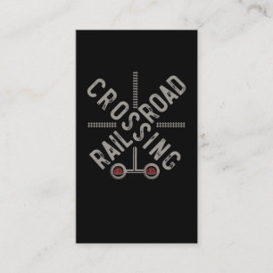 Railroad Sign Locomotive Retro Trainspotter Train Business Card