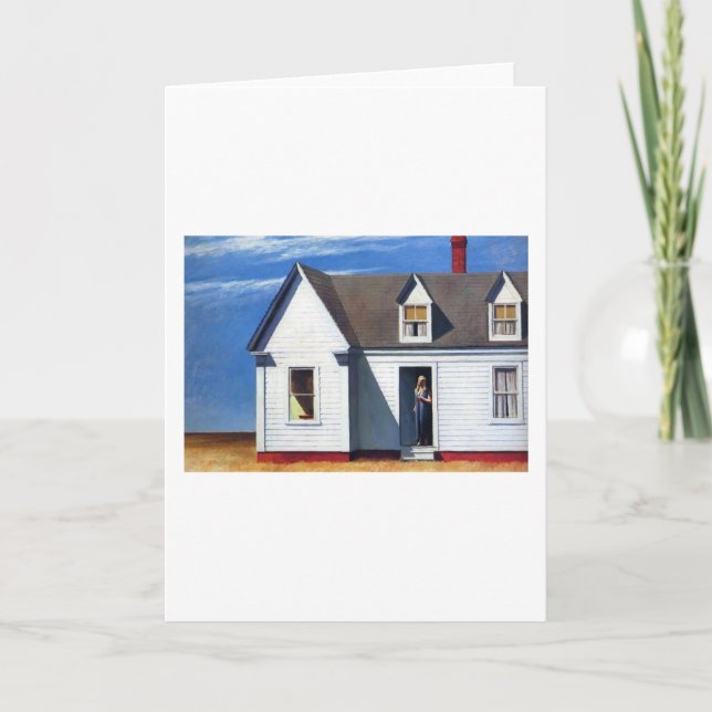 Railroad Sunset - Edward Hopper Card (Front)