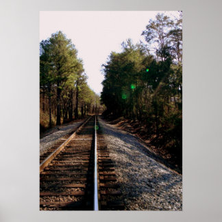 Railroad Track Poster