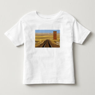 Railroad tracks lead to old granary at Collins Toddler T-Shirt
