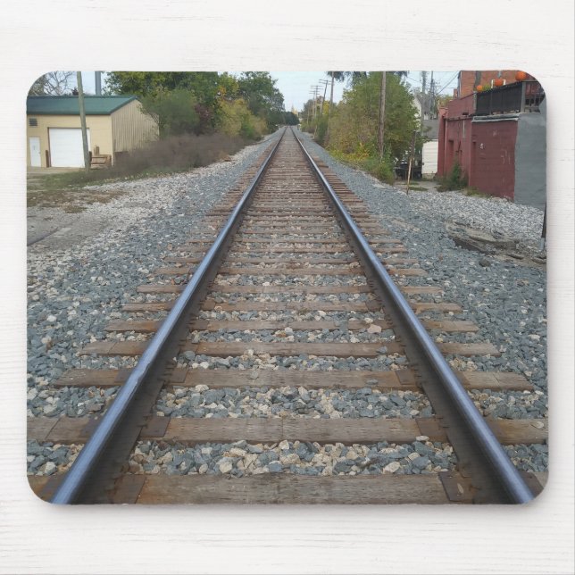 Railroad Tracks Mouse Pad (Front)