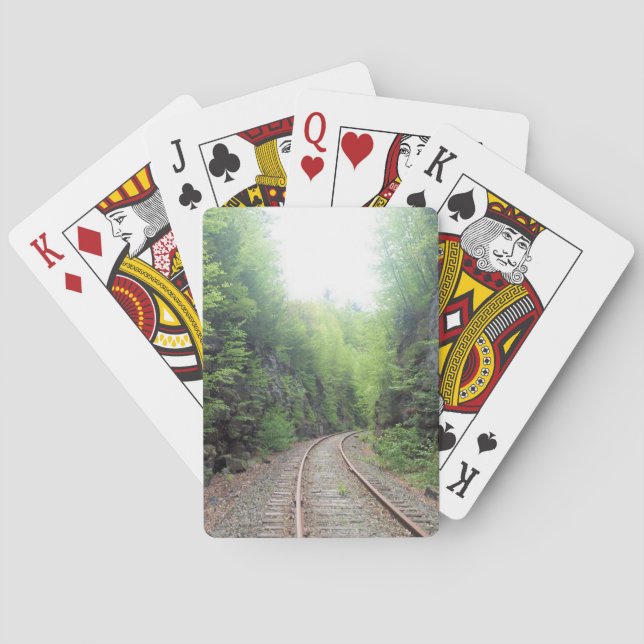 Railroad Tracks Playing Cards (Back)