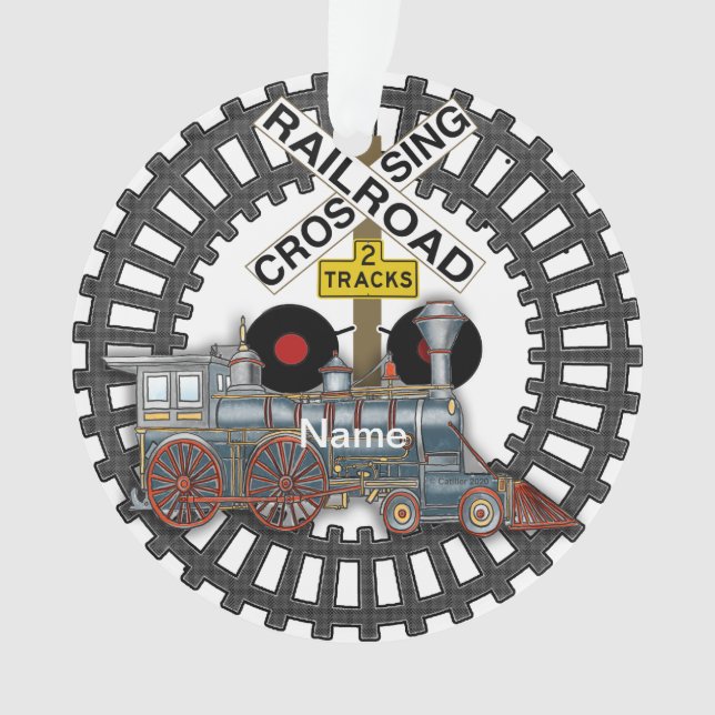 Railroad Train Ornament (Front)