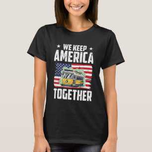 Railroad We Keep America Together Train T-Shirt
