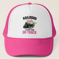 Railroad Wife Keep Him on Track Steam Train Engine