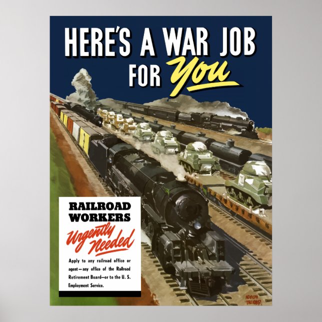 Railroad Workers Urgently Needed Poster (Front)