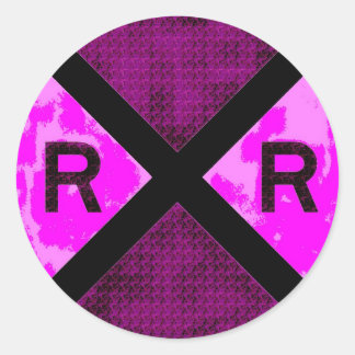 Railroadiana Classic Round Sticker