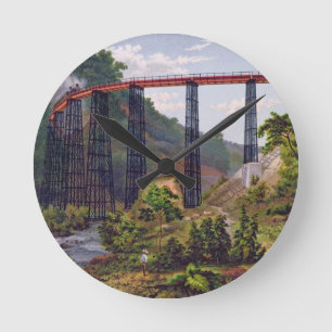 Railway Bridge at Metlac, from 'Album of the Mexic Round Clock