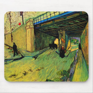 Railway Bridge over Montmajour by Vincent van Gogh Mouse Pad