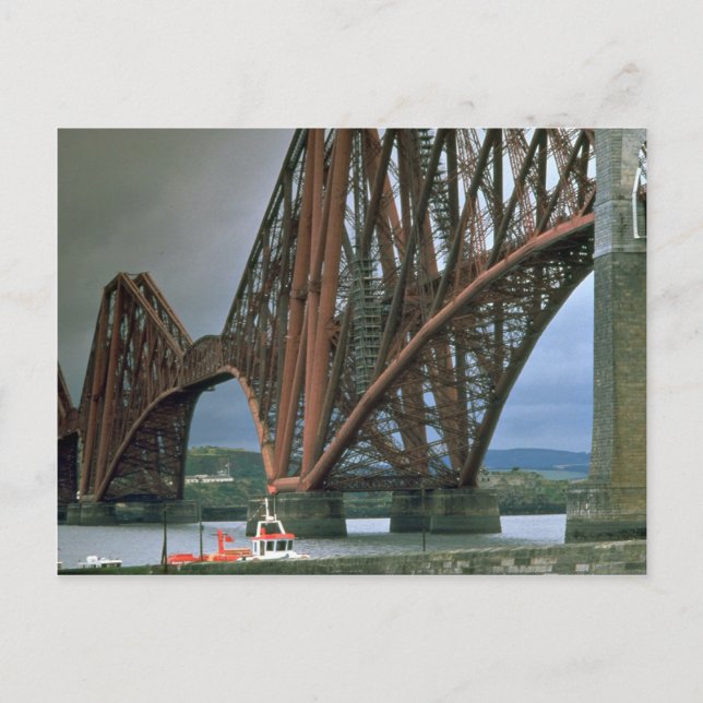 Railway bridge over the Firth of Forth near Edinbu Postcard (Front)