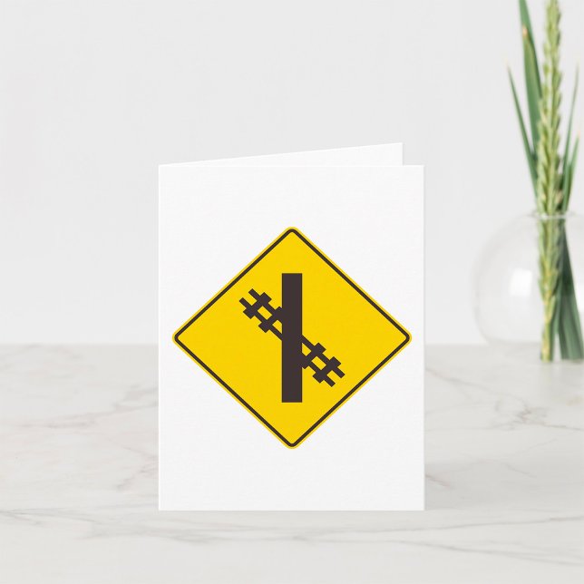 Railway Crossing Road Sign Card (Creator Uploaded)