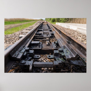 Railway Disappears In The Distance Poster