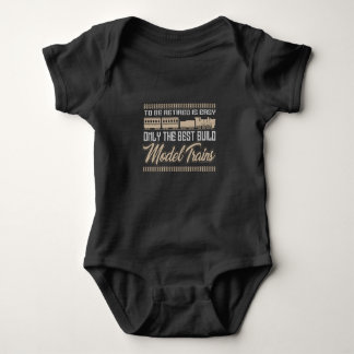 Railway Engine Driver Model Railroad Baby Bodysuit