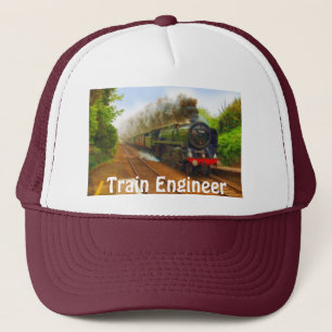 Railway Enthusiast Steam Train Engineer Hat Series