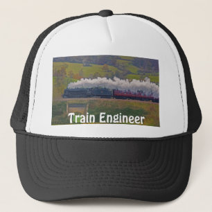 Railway Enthusiast Steam Train Engineer Hat Series