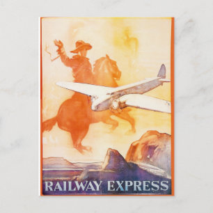Railway Express Agency 1935 Postcard