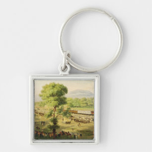 Railway in the Valley of Mexico, 1869 Key Ring