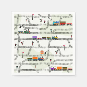 Railway Kids Trains & Tracks Napkin