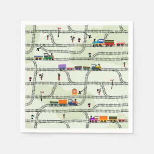 Railway Kids Trains & Tracks Napkin