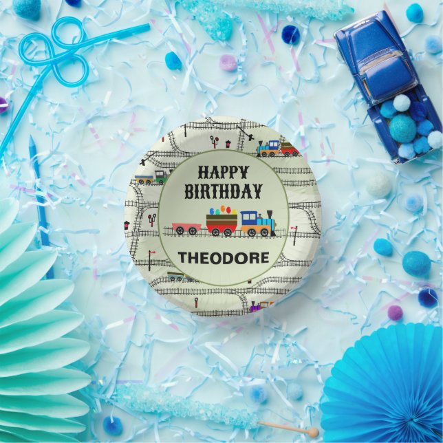 Railway Kids Trains & Tracks Paper Plate (Party)