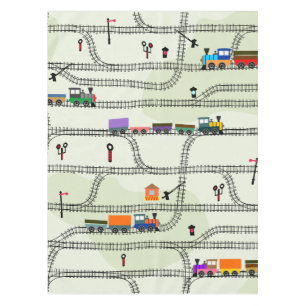 Railway Kids Trains & Tracks Tablecloth