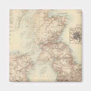 Railway Map of the British Isles Magnet