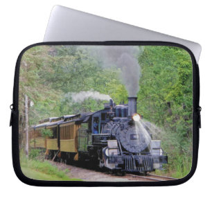 Railway Steam Train for Trainspotters Art II Laptop Sleeve