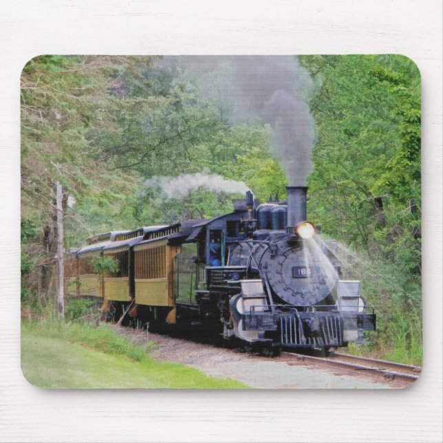 Railway Steam Train for Trainspotters Art Mouse Pad (Front)