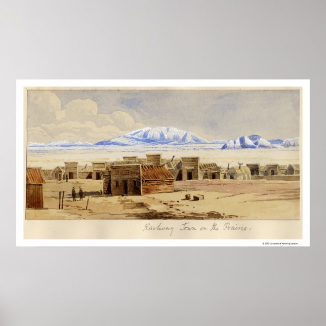 Railway Town on the Prairie Poster (Front)