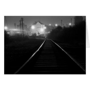 Railway Tracks at Night - Old Cwmbran 1977