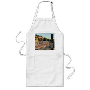 Railway tracks long apron