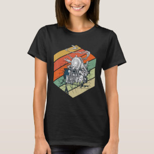 Railway Train Conductor Railroad Steam Locomotive T-Shirt