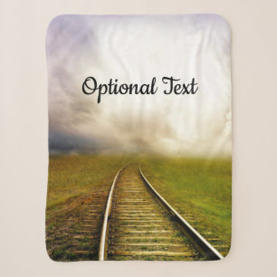 Railways of life sherpa blanket