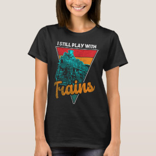 Railways Train Model Railroad Fan Railfan Love 2 T-Shirt