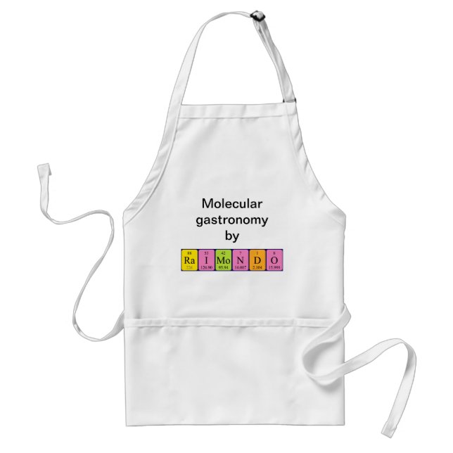 Raimondo periodic table name apron (Front)