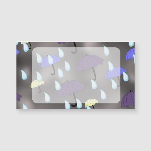 Rain and Umbrellas (Front)