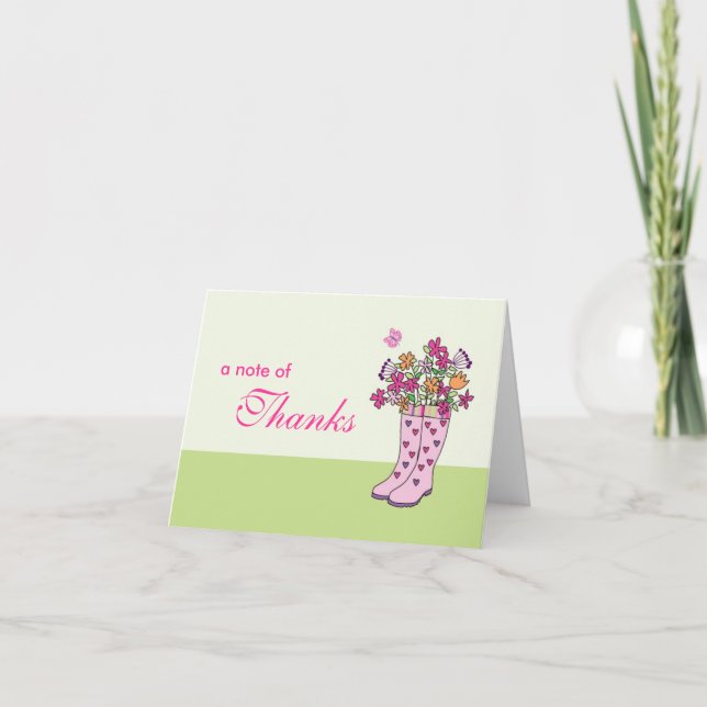 Rain Boots Card (Front)