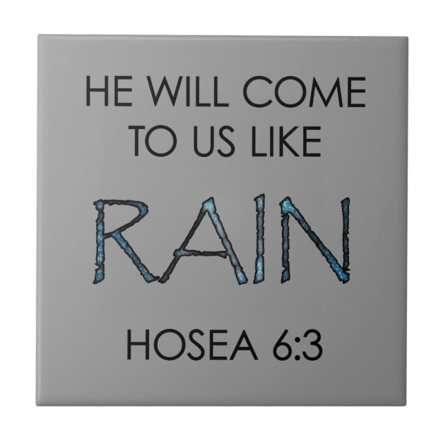 Rain Ceramic Tile (Front)